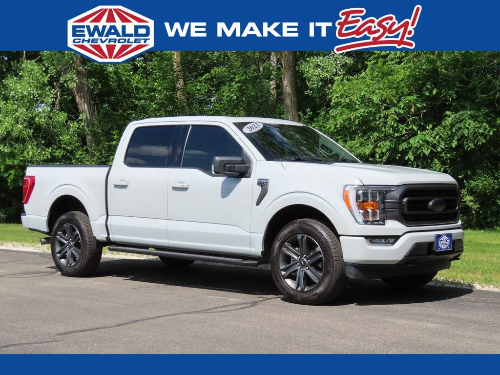 2023 Ford F-150 XLT in Gray — front three-quarter view