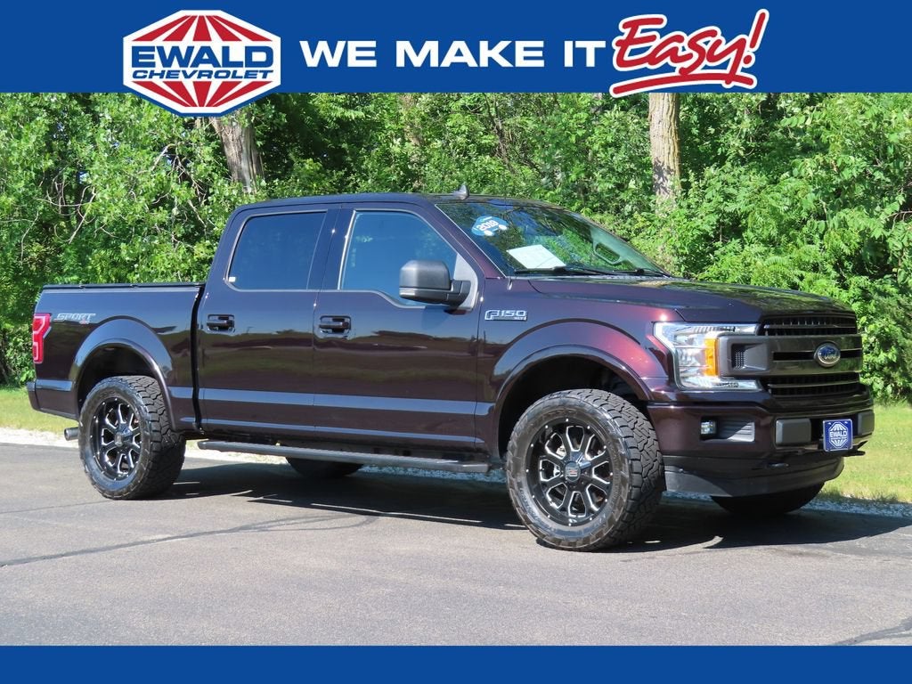 2019 Ford F-150 XLT in Red — front three-quarter view