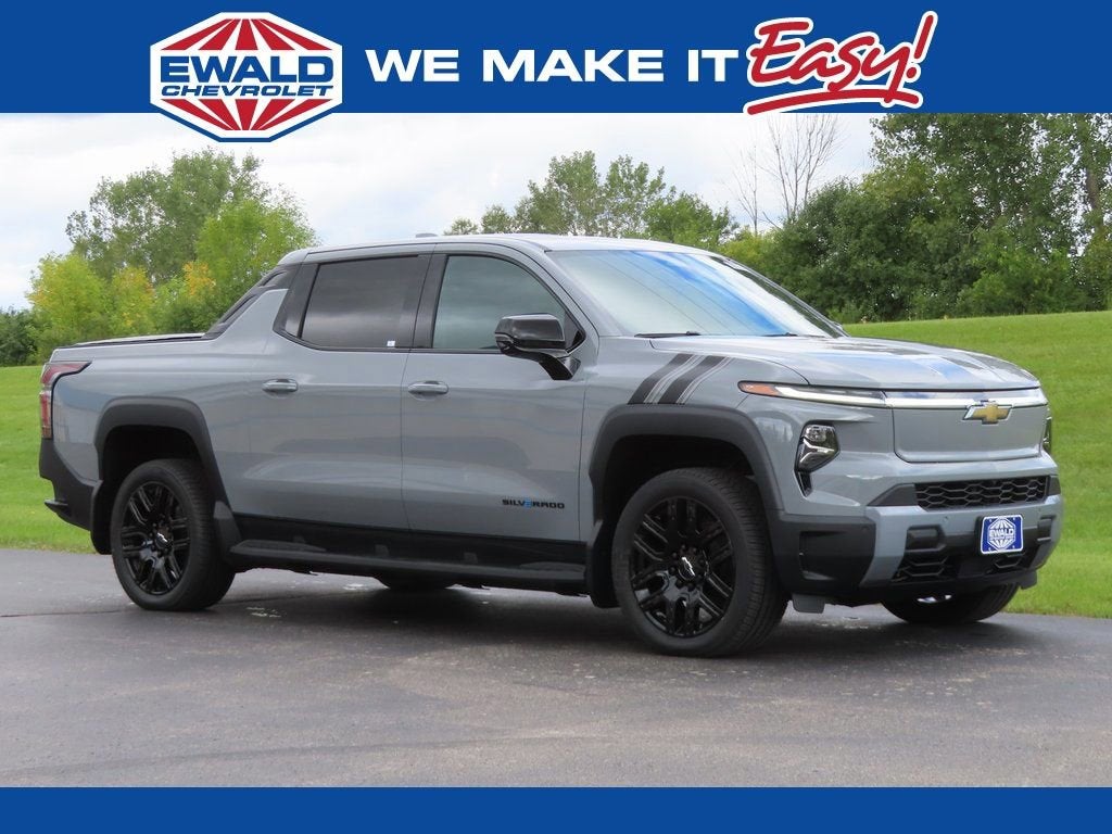 2026 Chevrolet Silverado EV LT - Extended Range in Slate Gray Metallic — front three-quarter view