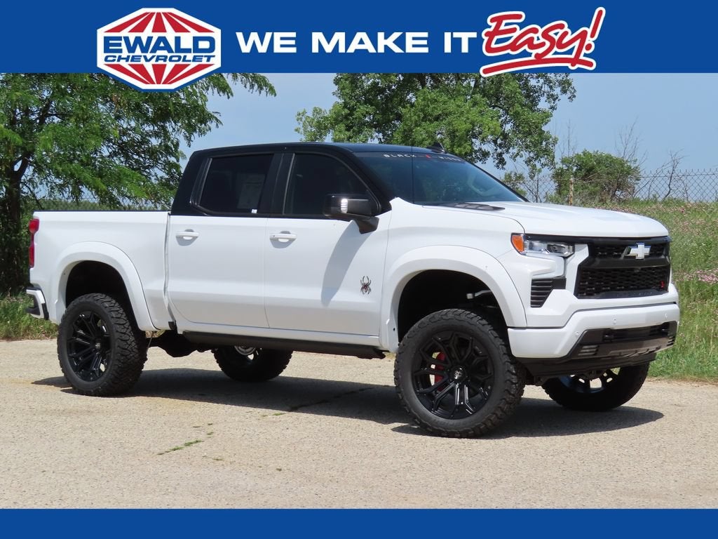 2026 Chevrolet Silverado 1500 RST in Summit White — front three-quarter view