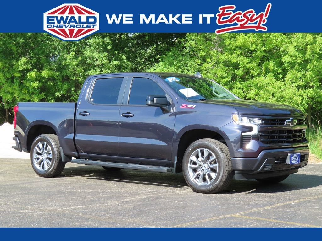 2024 Chevrolet Silverado 1500 RST in Dark Ash Metallic — front three-quarter view